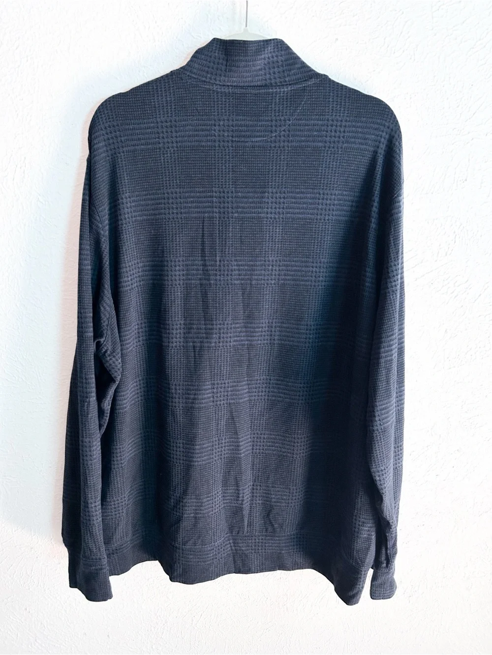 Polo Ralph Lauren Plaid Double Knit Quarter Zip Pullover XXL